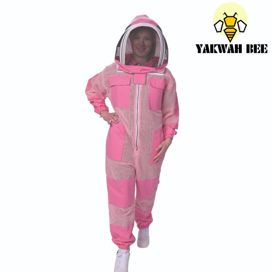 Pink beekeeping suit